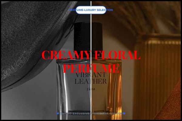 creamy floral perfume